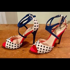 Polka dot heels